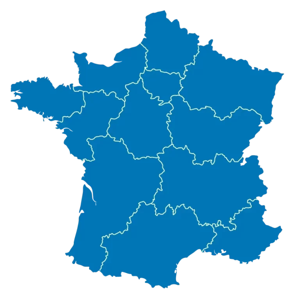 Carte des régions